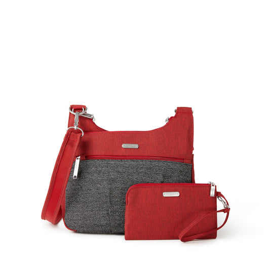 Baggallini Anti Theft Large Crossbody + RFID-Protected Wristlet