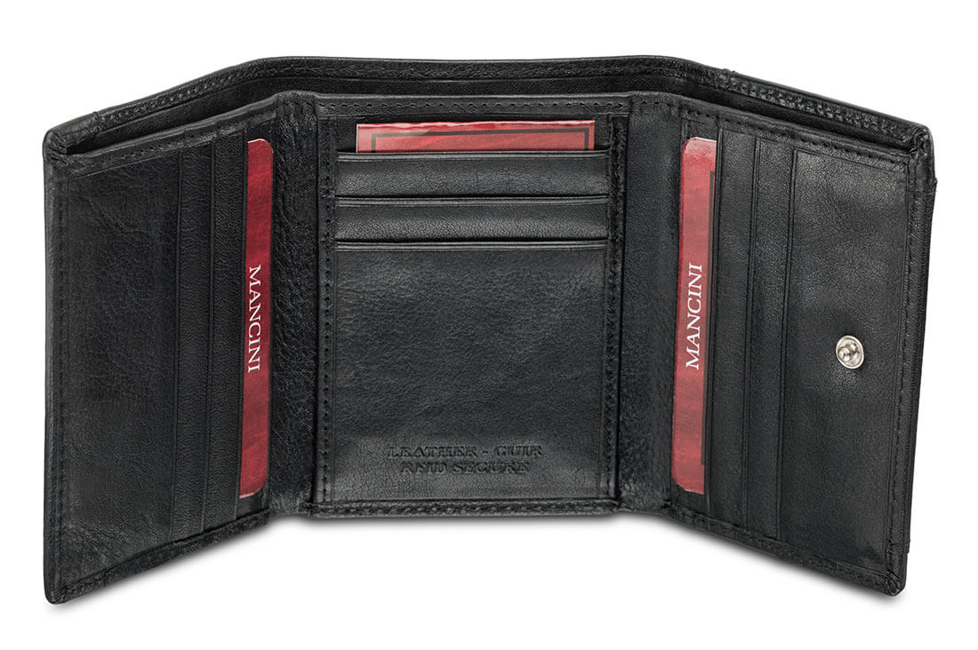 MANCINI LEATHER WALLET TRIFOLD EQUESTRIAN COLLECTION Wallet.